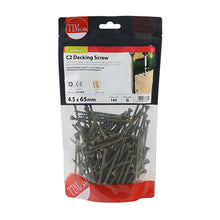 Load image into Gallery viewer, TIMCO C2 Deck-Fix Premium Countersunk Green Decking Screws - 4.5 x 65 TIMbag OF 145 - 65C2DB
