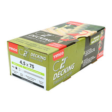 Load image into Gallery viewer, TIMCO C2 Deck-Fix Premium Countersunk Green Decking Screws - 4.5 x 75 Box OF 250 - 75C2D250BX
