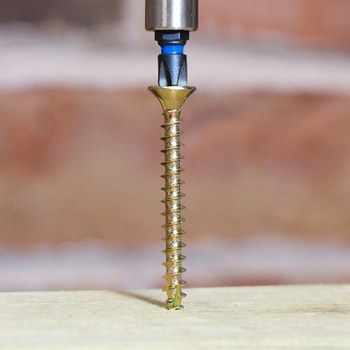 TIMCO C2 Strong-Fix Multi-Purpose Premium Countersunk Gold Woodscrews - 5.0 x 120 Box OF 100 - 50120C2