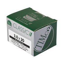 Load image into Gallery viewer, TIMCO Classic Multi-Purpose Reduced Head Countersunk Nickel Piano Hinge Woodscrews - 3.0 x 20 Box OF 200 - 30020CLAHN
