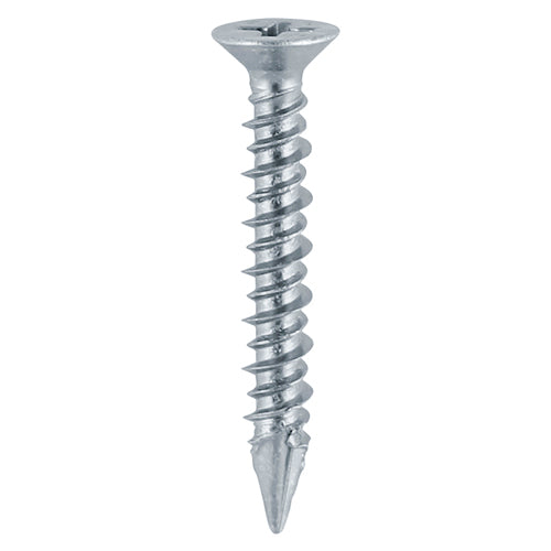 TIMCO Window Fabrication Screws Countersunk PH High-Low Thread Slash Point Zinc - 4.3 x 30 Box OF 1000 - 105Z