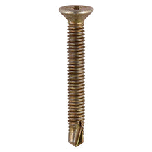 Load image into Gallery viewer, TIMCO Window Fabrication Screws Countersunk PH Metric Thread Self-Drilling Point Yellow - M4 x 38 Box OF 500 - 155Y
