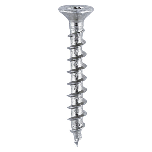 TIMCO Window Fabrication Screws Countersunk with Ribs PH Single Thread Gimlet Point Zinc - 4.3 x 35 Box OF 1000 - 203Z