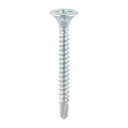 TIMCO Drywall Self-Drilling Bugle Head Silver Screws - 4.8 x 100 Box OF 500 - 00100PSDD