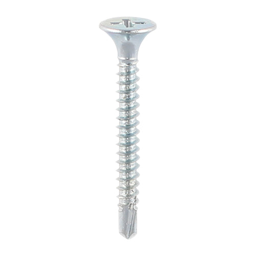 TIMCO Drywall Self-Drilling Bugle Head Silver Screws - 4.8 x 100 Box OF 500 - 00100PSDD