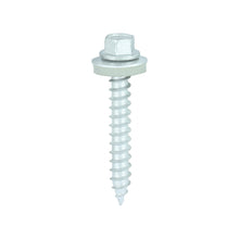 Load image into Gallery viewer, TIMCO Slash Point Sheet Metal to Timber Screws Exterior Silver with EPDM Washer - 6.3 x 45 Box OF 100 - DS45W16B
