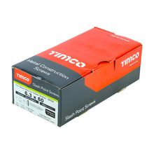 Load image into Gallery viewer, TIMCO Slash Point Sheet Metal to Timber Screws Exterior Silver with EPDM Washer - 6.3 x 60 Box OF 100 - DS60W16B
