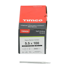 Load image into Gallery viewer, TIMCO Self-Drilling Heavy Section Screws Exterior Silver,All Sizes,100pcs
