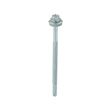 Load image into Gallery viewer, TIMCO Self-Drilling Heavy Section Screws Exterior Silver with EPDM Washer,All Sizes,100pcs
