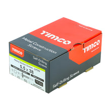 Load image into Gallery viewer, TIMCO Self-Drilling Heavy Section Screws Exterior Silver with EPDM Washer,All Sizes,100pcs
