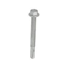 Load image into Gallery viewer, TIMCO Self-Drilling Heavy Section Screws Exterior Silver - 5.5 x 55 Box OF 100 - H55B
