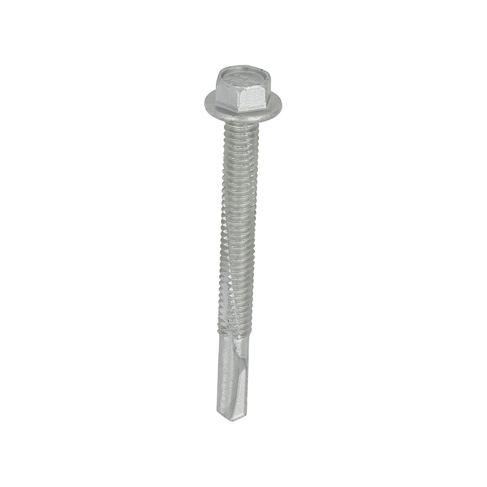 TIMCO Self-Drilling Heavy Section Screws Exterior Silver - 5.5 x 55 Box OF 100 - H55B