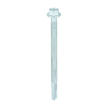 Load image into Gallery viewer, TIMCO Self-Drilling Heavy Section Screws Exterior Silver with EPDM Washer - 5.5 x 80 Box OF 100 - H80B
