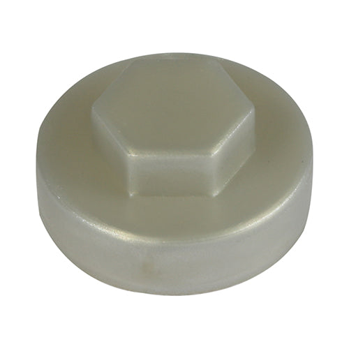 TIMCO Hex Head Cover Caps Metallic Silver - 19mm Bag OF 1000 - 19S7500CAP