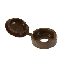 Load image into Gallery viewer, TIMCO Hinged Screw Caps Small Brown - To fit 3.0 to 4.5 Screw TIMpac OF 100 - SHCCBROWNP
