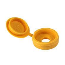 Load image into Gallery viewer, TIMCO Hinged Screw Caps Small Yellow - To fit 3.0 to 4.5 Screw TIMpac OF 100 - SHCCYELLOWP
