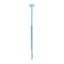 Load image into Gallery viewer, TIMCO Self-Drilling Wing-Tip Steel to Timber Heavy Section Silver Screws  - 5.5 x 100 Box OF 100 - HW100B
