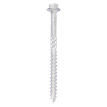 Load image into Gallery viewer, TIMCO Heavy Duty Timber Screws Hex Flange Head Exterior Silver - 8.0 x 40 Bag OF 10 - 840INI
