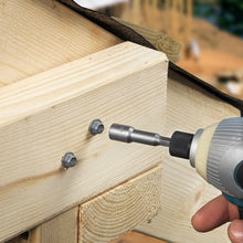 Load image into Gallery viewer, TIMCO Heavy Duty Timber Screws Hex Flange Head Exterior Silver - 10.0 x 150 Bag OF 10 - 10150INH
