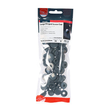 Load image into Gallery viewer, TIMCO Hinged Screw Caps Large Dark Grey - To fit 5.0 to 6.0 Screw TIMpac OF 50 - LHCCDGREYP
