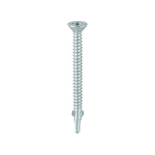 Load image into Gallery viewer, TIMCO Self-Drilling Wing-Tip Steel to Timber Light Section Exterior Silver Screws  - 5.5 x 100 Box OF 100 - LW100S
