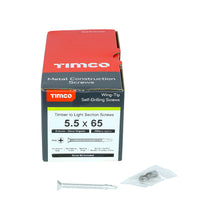 Load image into Gallery viewer, TIMCO Self-Drilling Wing-Tip Steel to Timber Light Section Exterior Silver Screws,All Sizes

