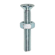 Load image into Gallery viewer, TIMCO Machine Countersunk Screws &amp; Hex Nut Silver - M5 x 16 TIMpac OF 35 - 5016CPMHNP
