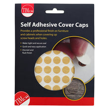 Load image into Gallery viewer, TIMCO Self-Adhesive Screw Cover Caps Beech - 13mm Pack OF 112 - COVERBE13
