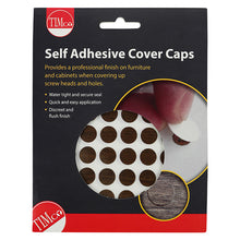 Load image into Gallery viewer, TIMCO Self-Adhesive Screw Cover Caps Mahogany - 13mm Pack OF 112 - COVERMH13
