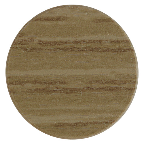 TIMCO Self-Adhesive Screw Cover Caps Odessa Oak - 13mm Pack OF 112 - COVEROO13