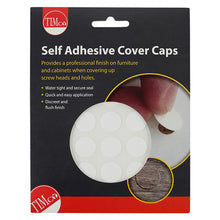 Load image into Gallery viewer, TIMCO Self-Adhesive Screw Cover Caps White Matt - 18mm Pack OF 105 - COVERWM18
