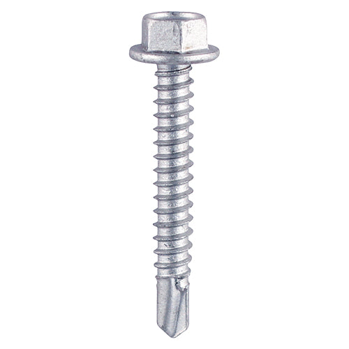 TIMCO Self-Drilling Light Section Silver Screws - 10 x 5/8 Box OF 1000 - 01058HWSD