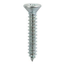 Load image into Gallery viewer, TIMCO Self-Tapping Countersunk Silver Screws - 8 x 1 TIMpac OF 18 - 00081CCAZP
