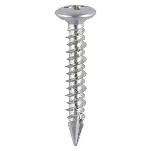 TIMCO Window Fabrication Screws Pan Countersunk PH High-Low Thread Slash Point Zinc - 4.3 x 25 Box OF 1000 - 112Z