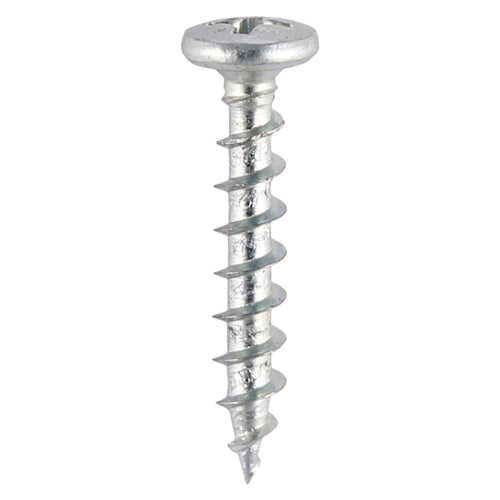 TIMCO Window Fabrication Screws Friction Stay Shallow Pan Countersunk PH Single Thread Gimlet Point Zinc - 4.3 x 20 Box OF 1000 - 211Z