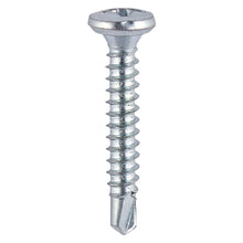 Load image into Gallery viewer, TIMCO Window Fabrication Screws Friction Stay Shallow Pan Countersunk PH Self-Tapping Self-Drilling Point Zinc - 4.8 x 19 Box OF 1000 - 142Z

