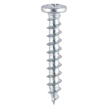 Load image into Gallery viewer, TIMCO Window Fabrication Screws Friction Stay Shallow Pan with Serrations PH Single Thread Gimlet Point Zinc - 4.8 x 25 Box OF 1000 - 217Z
