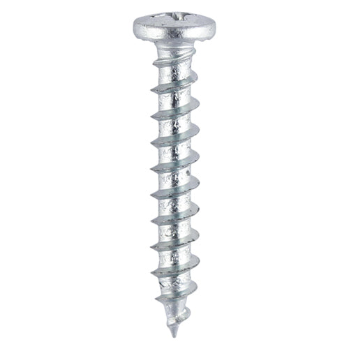 TIMCO Window Fabrication Screws Friction Stay Shallow Pan with Serrations PH Single Thread Gimlet Point Zinc - 4.8 x 25 Box OF 1000 - 217Z