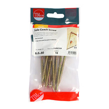 Load image into Gallery viewer, TIMCO Solo Advanced Hex Head Gold Coach Woodscrews - 10.0 x 100 Box OF 50 - 10100SCSY
