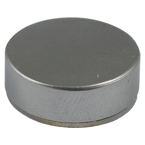 TIMCO Threaded Screw Caps Solid Brass Satin Chrome - 18mm TIMpac OF 4 - TSC18SCP