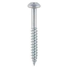 Load image into Gallery viewer, TIMCO Twin-Threaded Round Head Silver Woodscrews - 6 x 11/4 Box OF 200 - 06114CRWZ
