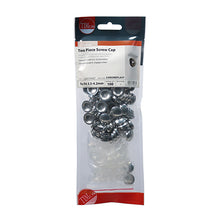Load image into Gallery viewer, TIMCO Two Piece Screw Caps Chrome - To fit 3.5 to 4.2 Screw TIMpac OF 100 - CHROMEPLAST

