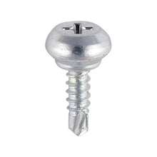 Load image into Gallery viewer, TIMCO Weather Bar Screws Nipple Head PH Self-Tapping Thread Self-Drilling Point Zinc - 4.0 x 13 Box OF 1000 - 241Z
