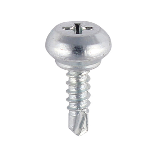 TIMCO Weather Bar Screws Nipple Head PH Self-Tapping Thread Self-Drilling Point Zinc - 4.0 x 13 Box OF 1000 - 241Z