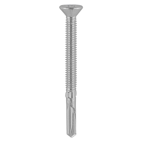 TIMCO Self-Drilling Wing-Tip Steel to Timber Heavy Section A2 Stainless Steel Bi-Metal Screws  - 5.5 x 55 Box OF 200 - BMHW55