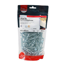 Load image into Gallery viewer, TIMCO Self-Drilling Wing-Tip Steel to Timber Light Section Silver Screws  - All Sizes
