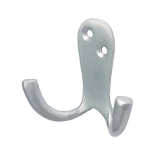Load image into Gallery viewer, TIMCO Double Robe Hook Satin Chrome - 47 x 24mm | Pack of 1
