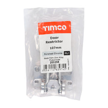 Load image into Gallery viewer, TIMCO Door Restrictor Polished Chrome - 107mm | Pack of 1
