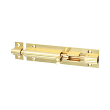Load image into Gallery viewer, TIMCO Straight Barrel Bolt Polished Brass - 100 x 25mm | Pack of 1
