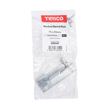 Load image into Gallery viewer, TIMCO Necked Barrel Bolt Satin Chrome - 75 x 25mm | Pack of 1
